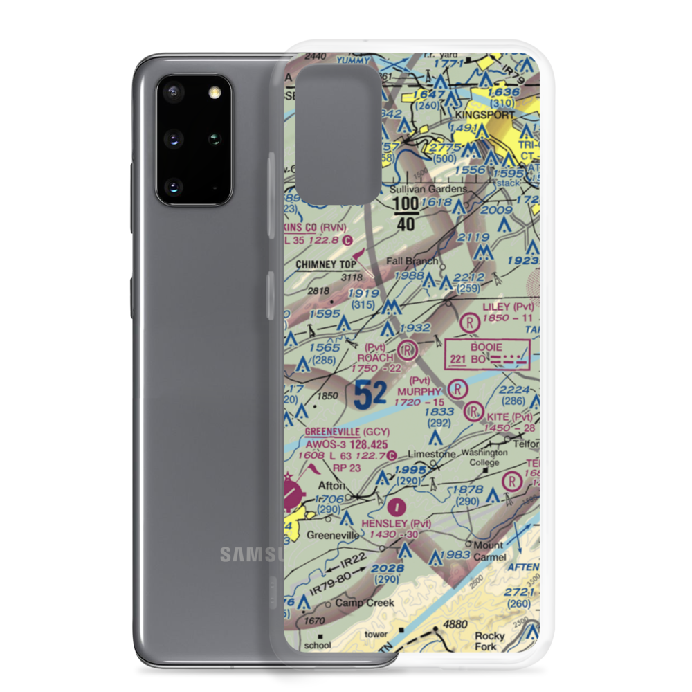 Roach Farm Airport (65TN) VFR Sectional Samsung Case Samsung Galaxy S20 Plus model shown
