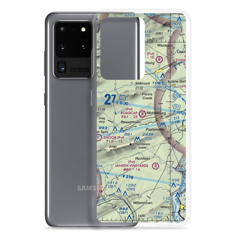 Roadcap Airport (37PA) VFR Sectional Samsung Case Samsung Galaxy S20 Ultra model shown