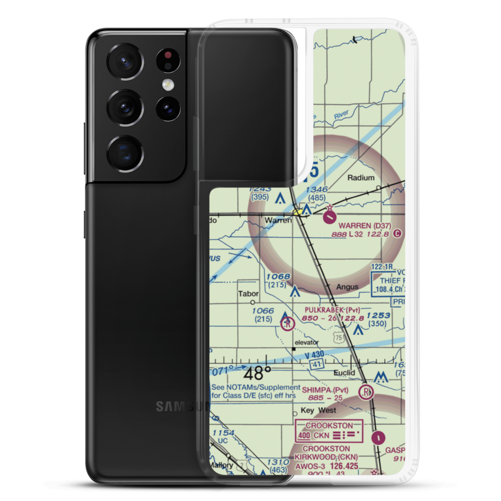 Roan Airport (MY01) VFR Sectional Samsung Case Samsung Galaxy S21 Ultra model shown