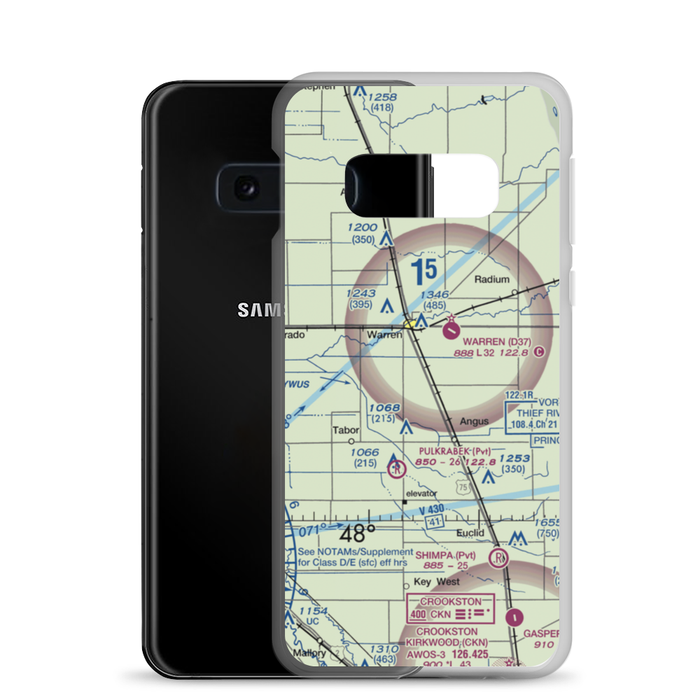 Roan Airport (MY01) VFR Sectional Samsung Case Samsung Galaxy S10e model shown