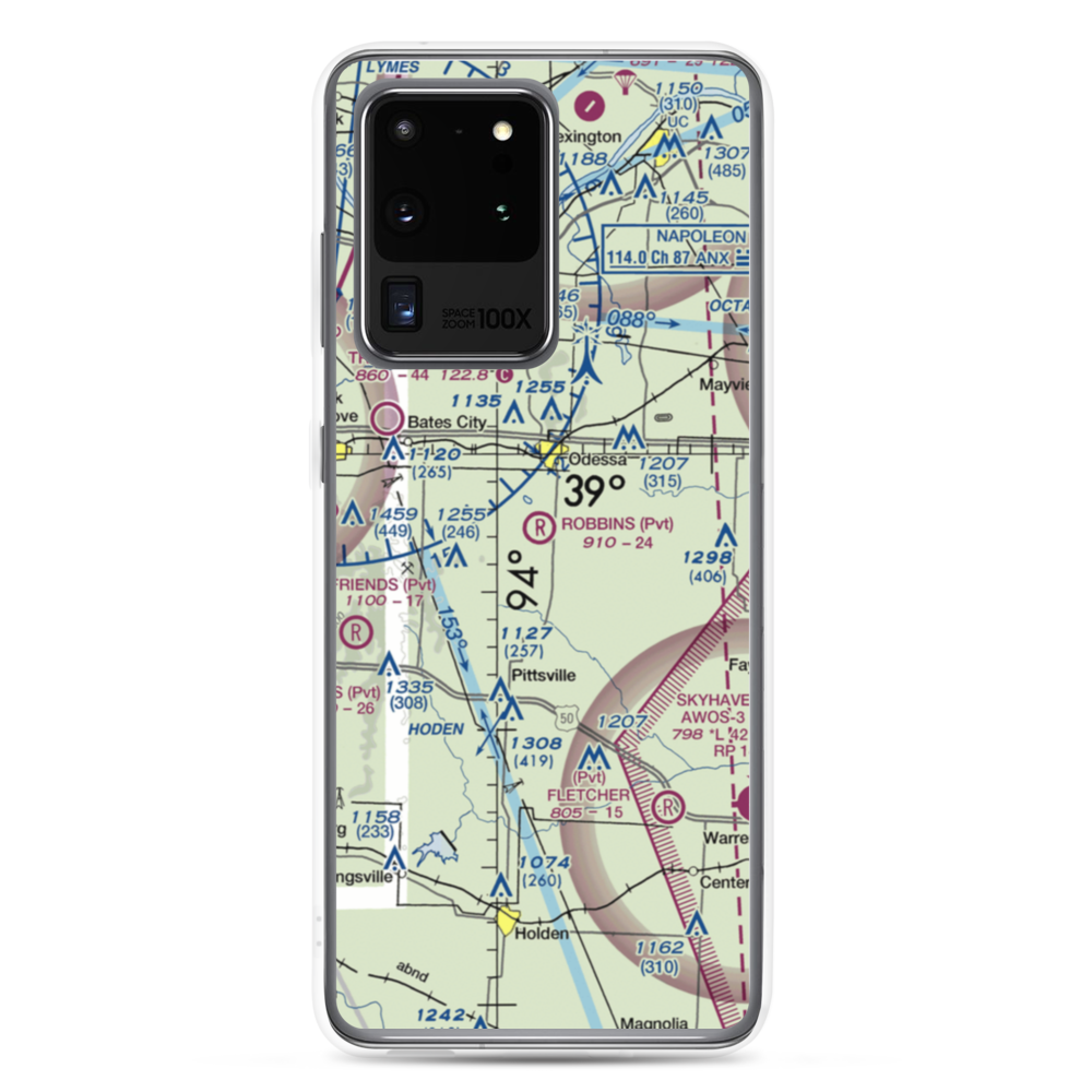 Robbins Airport (MU20) VFR Sectional Samsung Case Samsung Galaxy S20 Ultra model shown