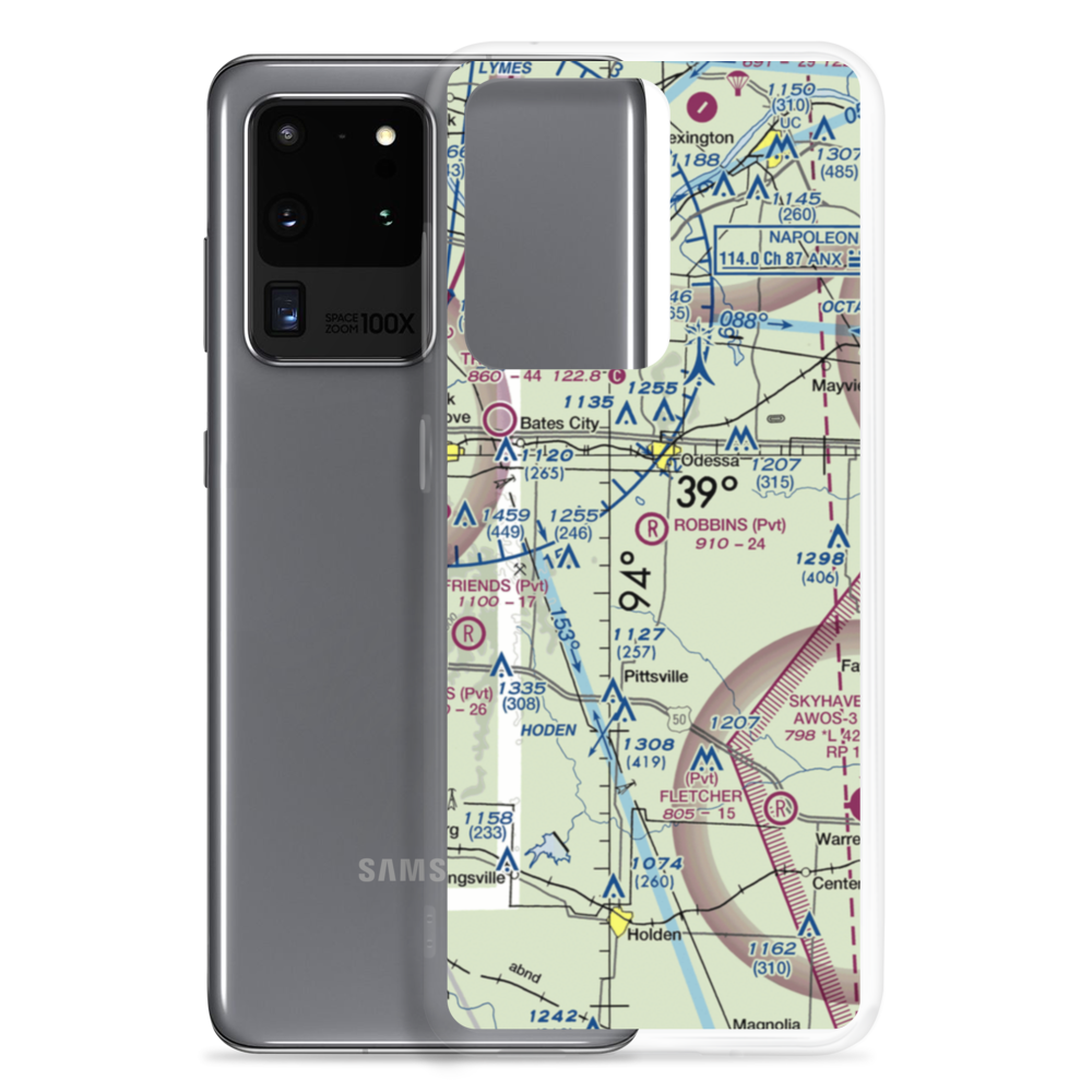 Robbins Airport (MU20) VFR Sectional Samsung Case Samsung Galaxy S20 Ultra model shown