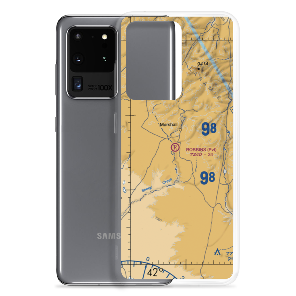 Robbins Airport (WY16) VFR Sectional Samsung Case Samsung Galaxy S20 Ultra model shown