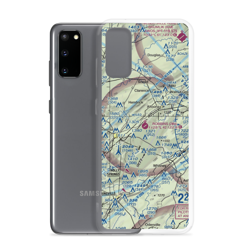 Robbins Field (20A) VFR Sectional Samsung Case Samsung Galaxy S20 model shown