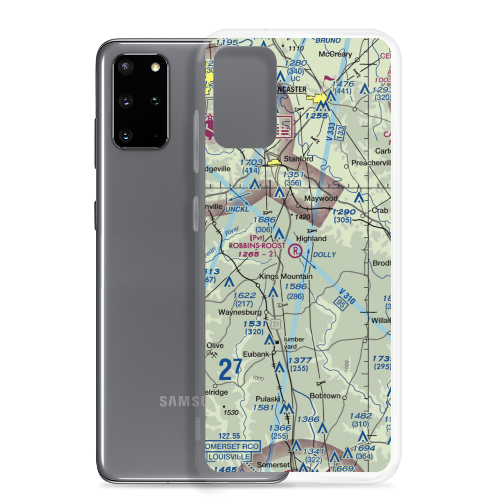 Robbins Roost Airport (00KY) VFR Sectional Samsung Case Samsung Galaxy S20 Plus model shown