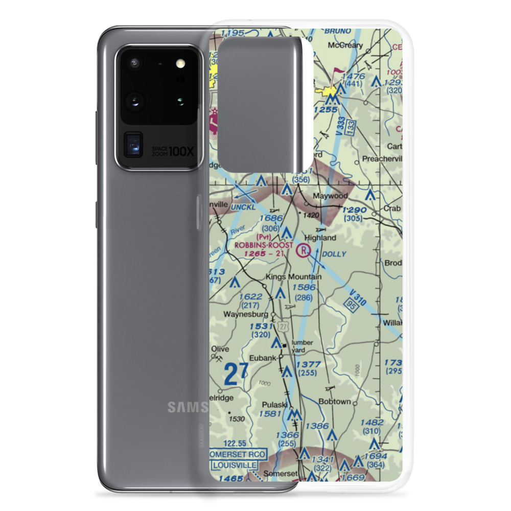 Robbins Roost Airport (00KY) VFR Sectional Samsung Case Samsung Galaxy S20 Ultra model shown