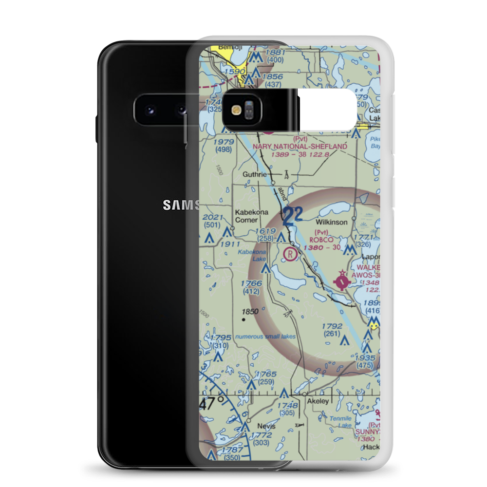 Robco Airport (MN12) VFR Sectional Samsung Case Samsung Galaxy S10 model shown