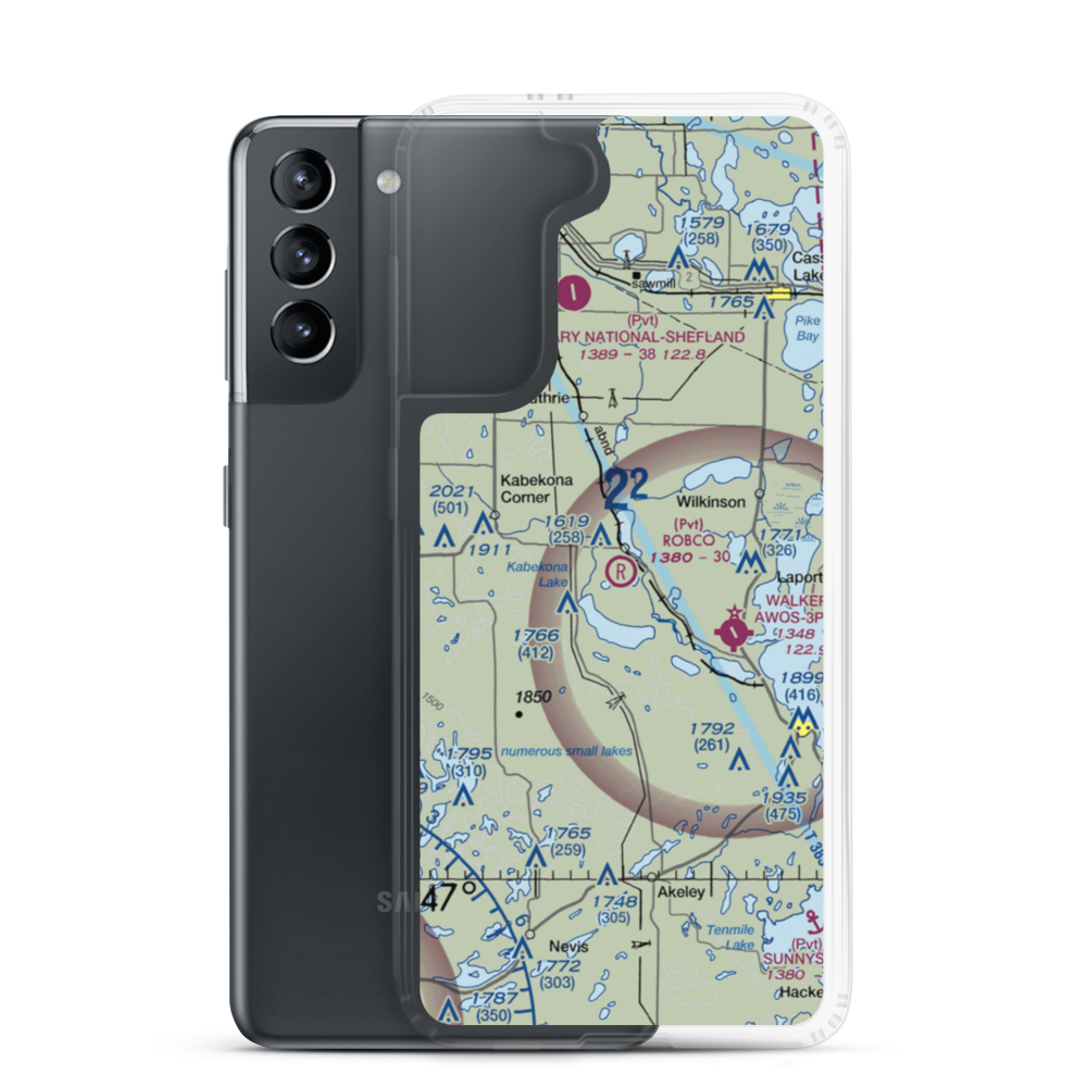 Robco Airport (MN12) VFR Sectional Samsung Case Samsung Galaxy S21 model shown