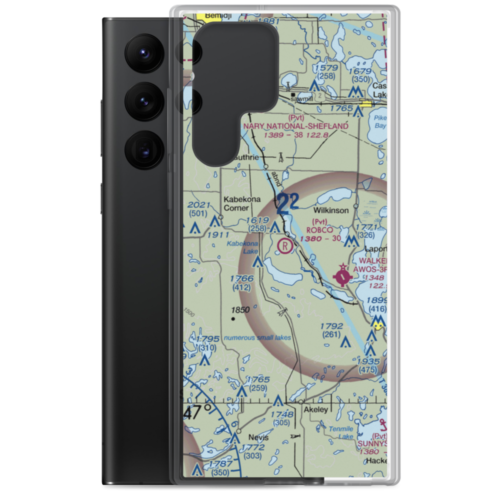 Robco Airport (MN12) VFR Sectional Samsung Case Samsung Galaxy S22 Ultra model shown