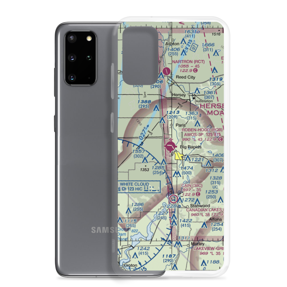 Roben Hood Airport (RQB) VFR Sectional Samsung Case Samsung Galaxy S20 Plus model shown