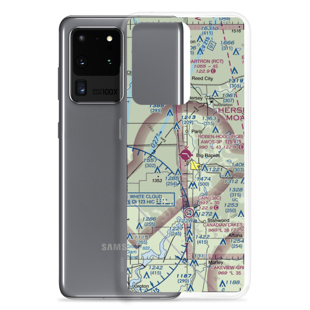 Roben Hood Airport (RQB) VFR Sectional Samsung Case Samsung Galaxy S20 Ultra model shown