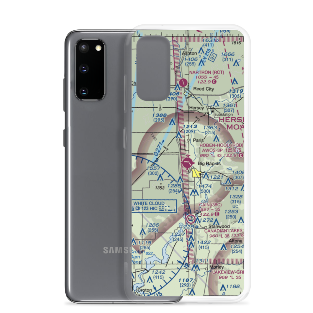Roben Hood Airport (RQB) VFR Sectional Samsung Case Samsung Galaxy S20 model shown