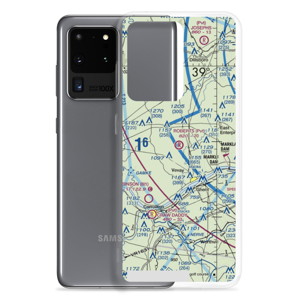 Roberts Airport (32II) VFR Sectional Samsung Case Samsung Galaxy S20 Ultra model shown