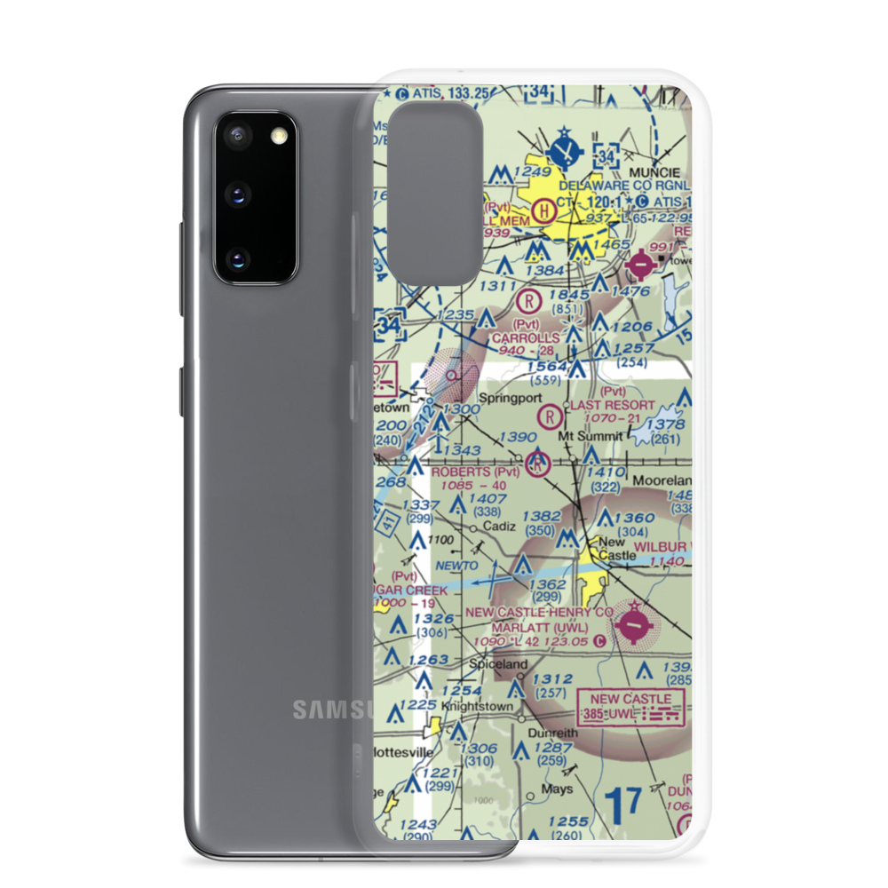 Roberts Field (39IN) VFR Sectional Samsung Case Samsung Galaxy S20 model shown