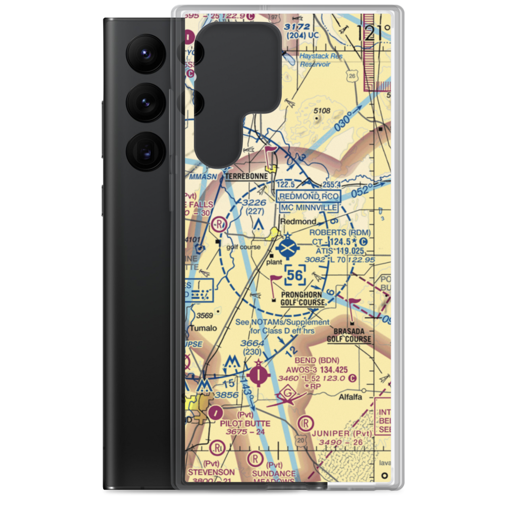 Roberts Field (RDM) VFR Sectional Samsung Case Samsung Galaxy S22 Ultra model shown