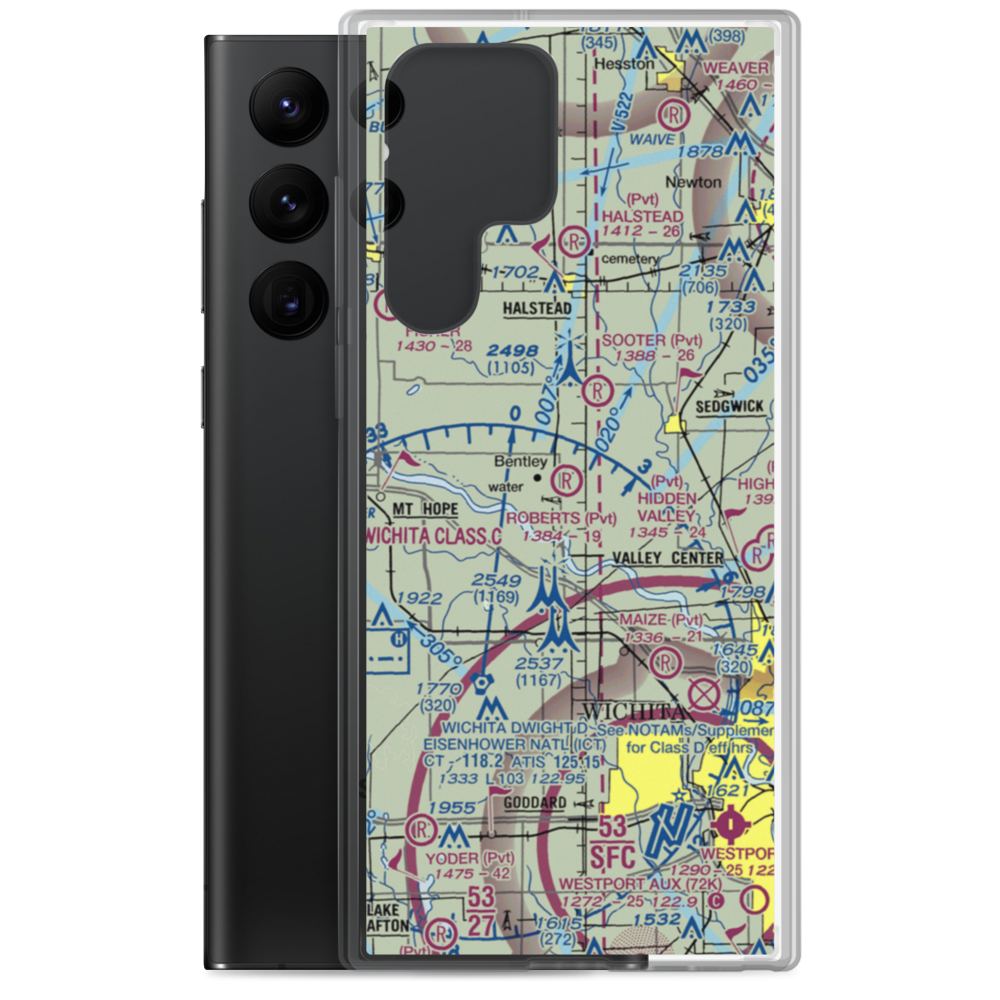 Roberts Field (SN62) VFR Sectional Samsung Case Samsung Galaxy S22 Ultra model shown