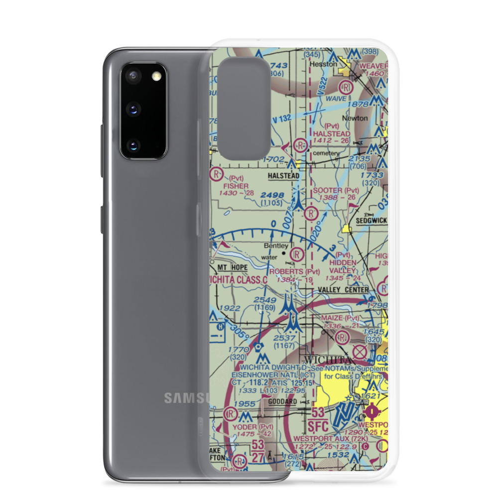 Roberts Field (SN62) VFR Sectional Samsung Case Samsung Galaxy S20 model shown