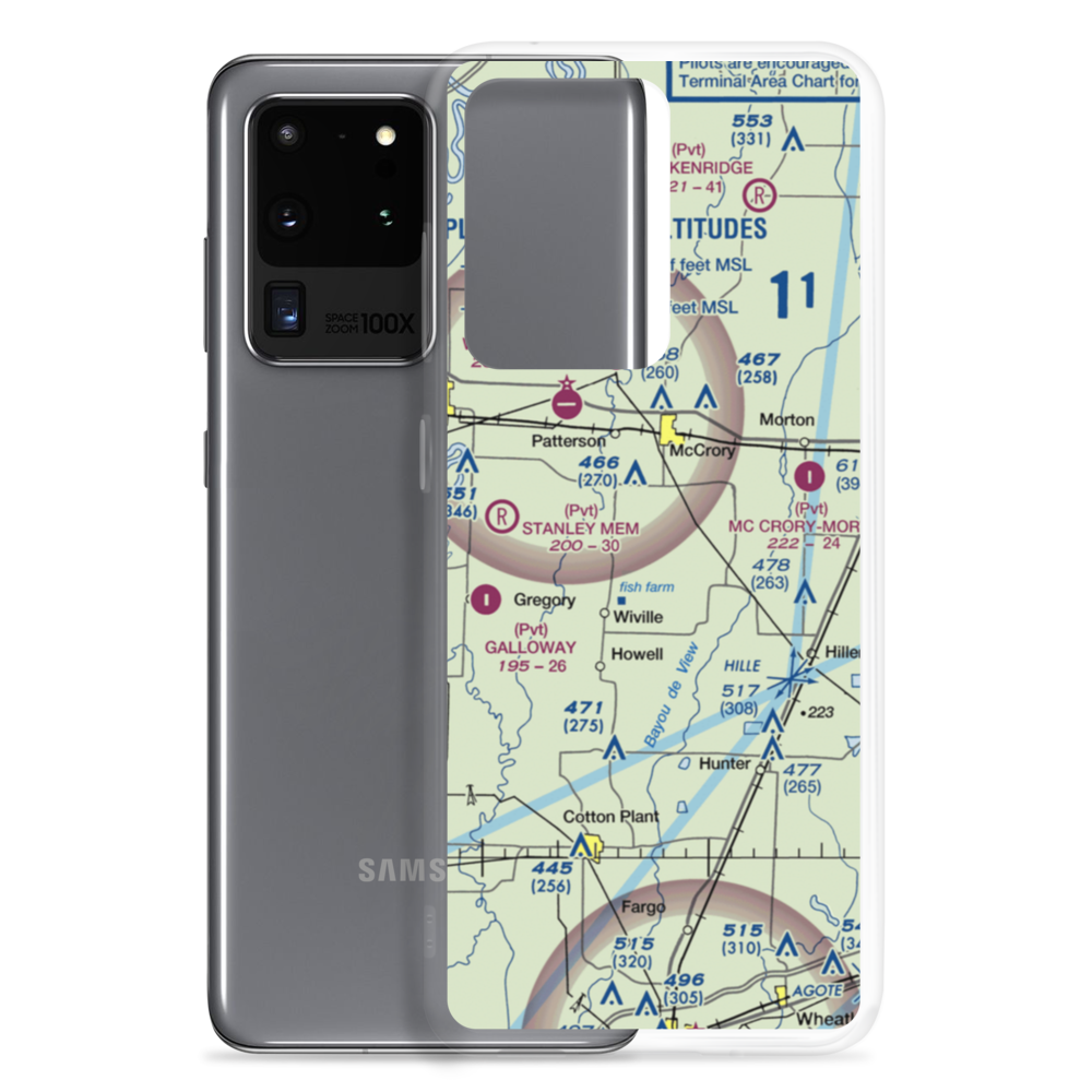 Robertson Airport (9AR0) VFR Sectional Samsung Case Samsung Galaxy S20 Ultra model shown