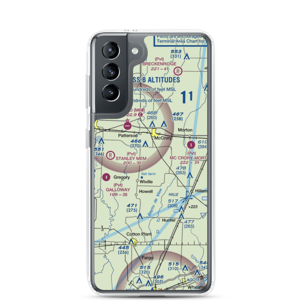 Robertson Airport (9AR0) VFR Sectional Samsung Case Samsung Galaxy S21 model shown