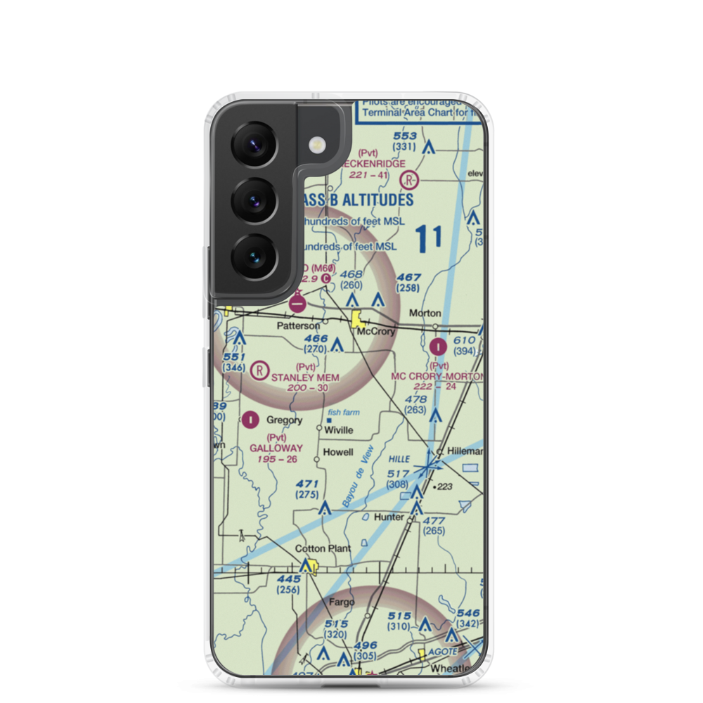 Robertson Airport (9AR0) VFR Sectional Samsung Case Samsung Galaxy S22 model shown