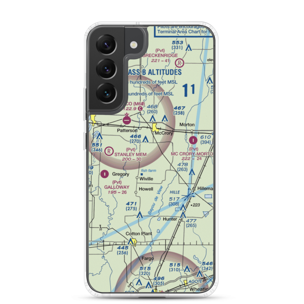 Robertson Airport (9AR0) VFR Sectional Samsung Case Samsung Galaxy S22 Plus model shown