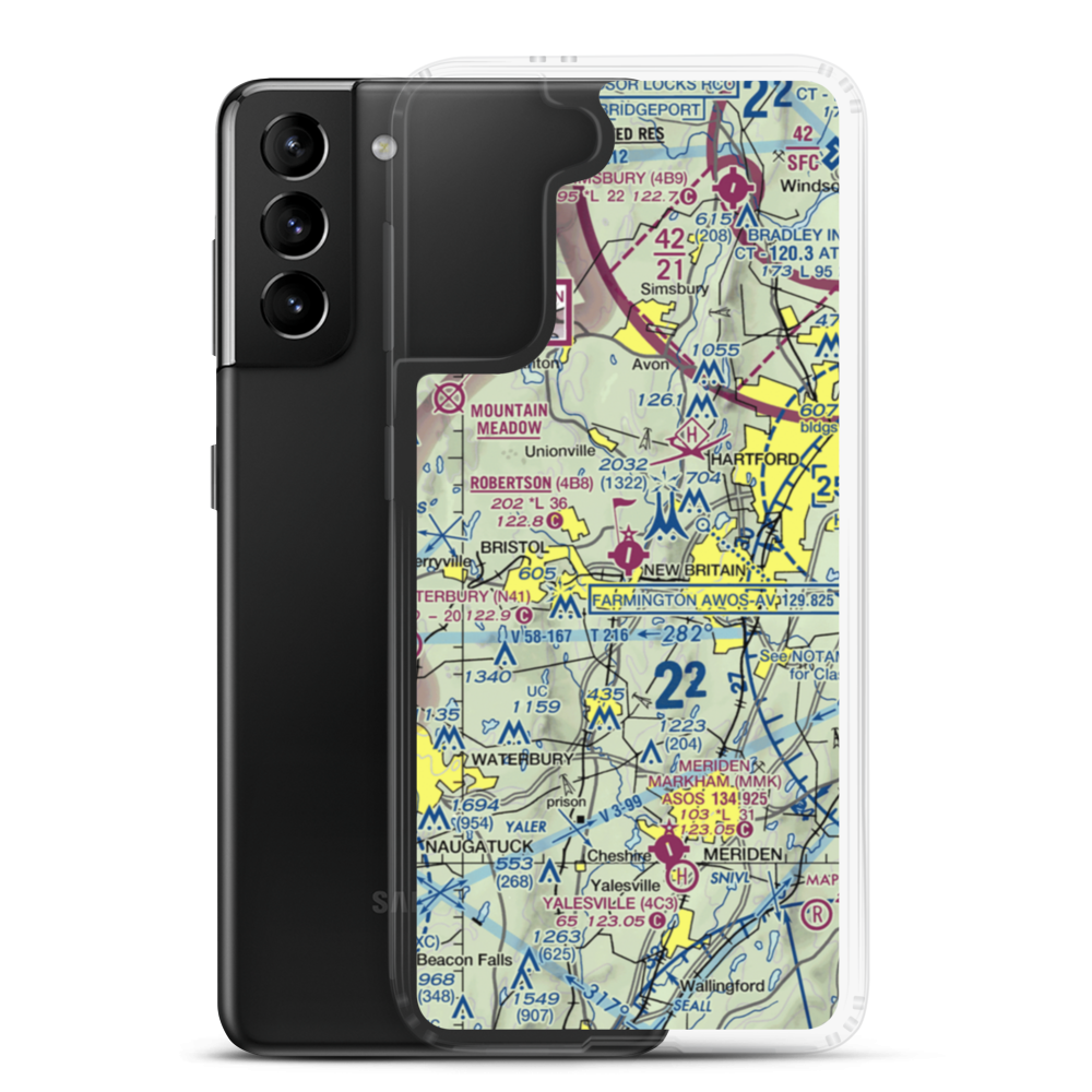 Robertson Field (4B8) VFR Sectional Samsung Case Samsung Galaxy S21 Plus model shown