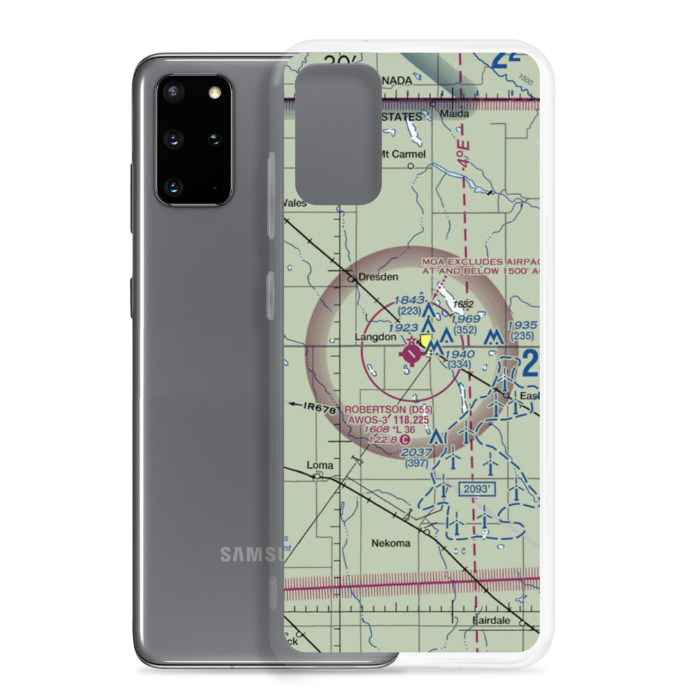 Robertson Field (D55) VFR Sectional Samsung Case Samsung Galaxy S20 Plus model shown