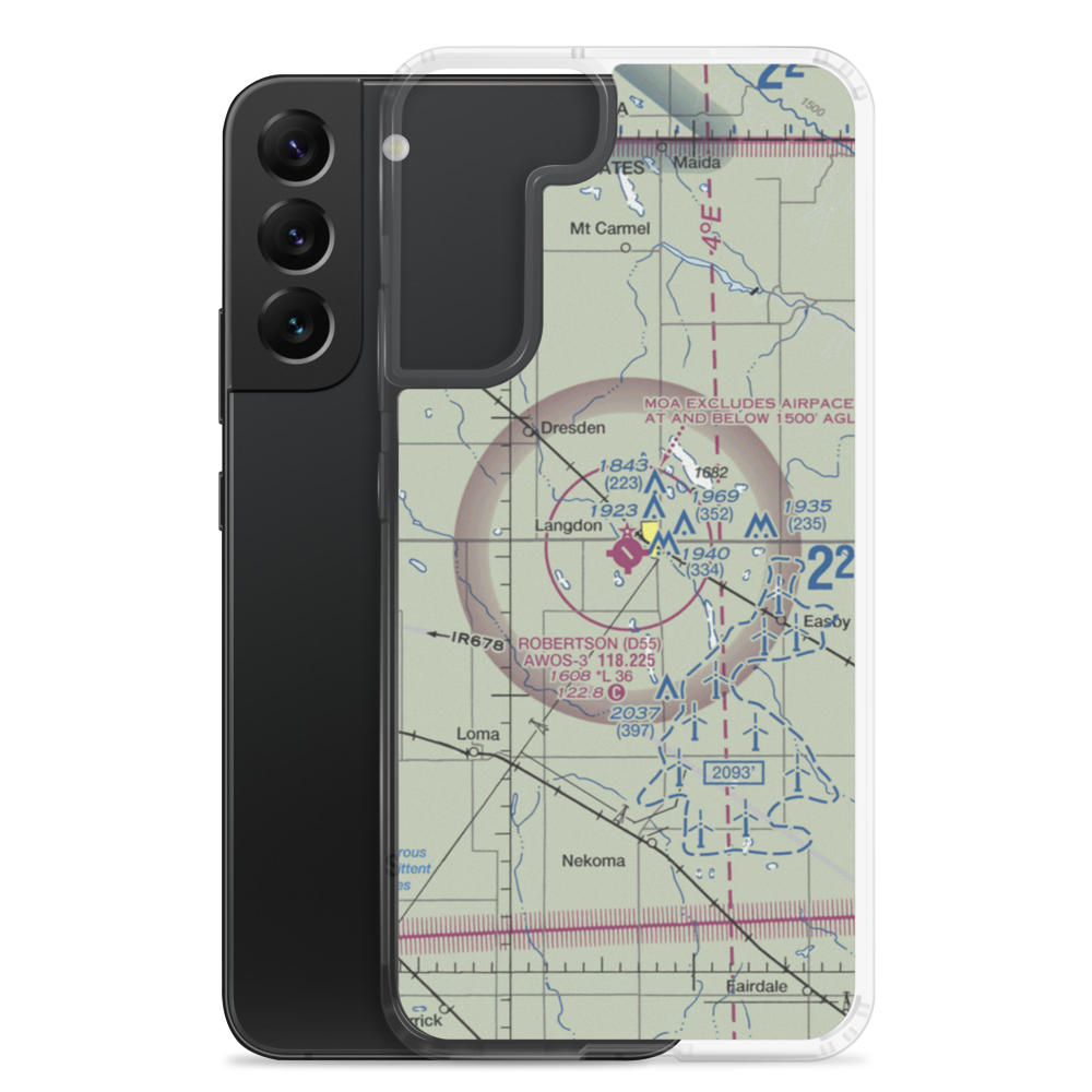 Robertson Field (D55) VFR Sectional Samsung Case Samsung Galaxy S22 Plus model shown