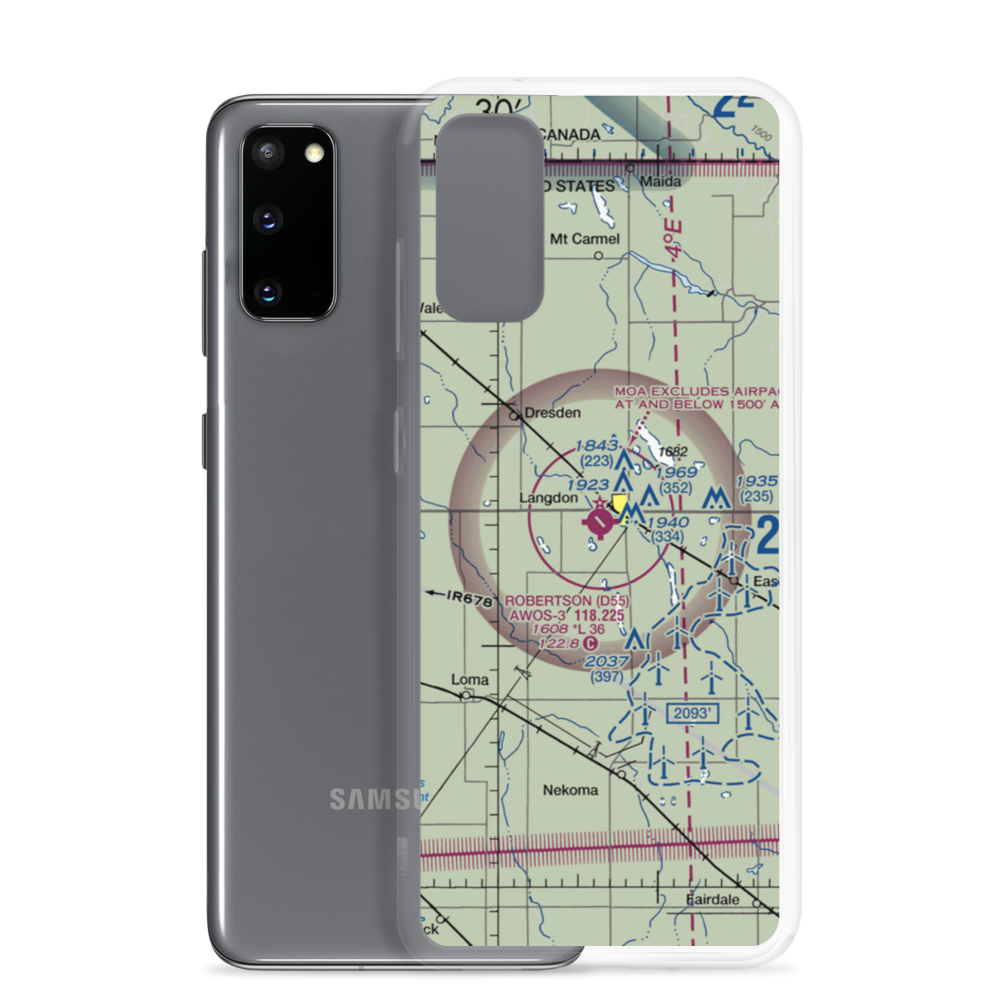 Robertson Field (D55) VFR Sectional Samsung Case Samsung Galaxy S20 model shown