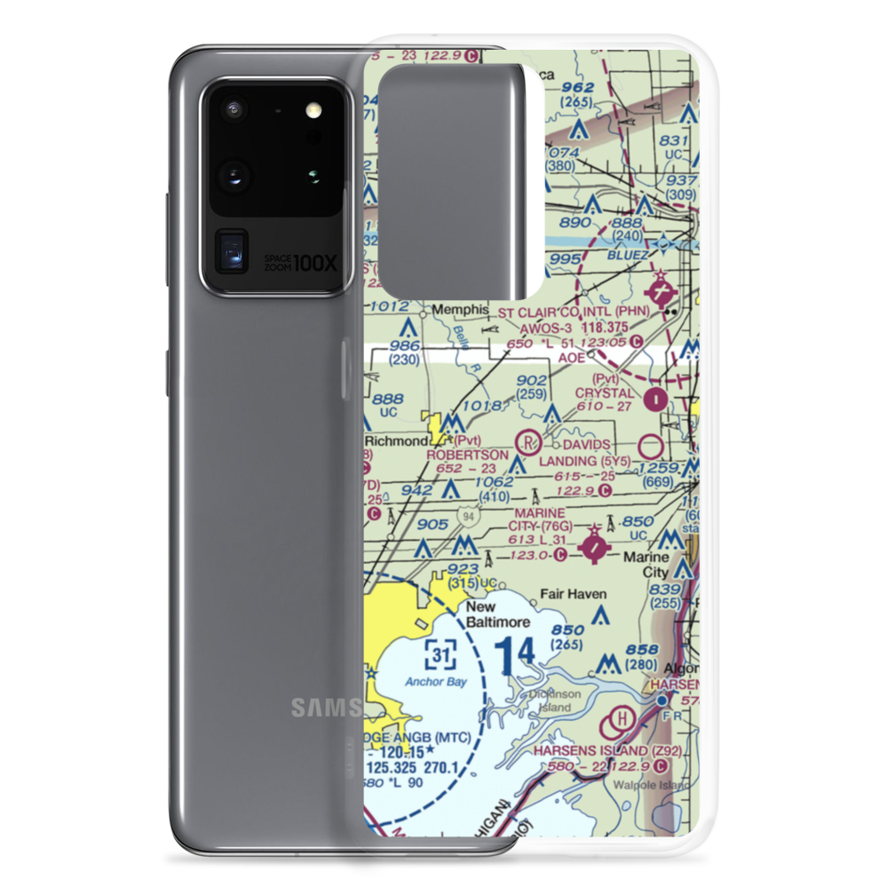 Robertson Field (MI99) VFR Sectional Samsung Case Samsung Galaxy S20 Ultra model shown