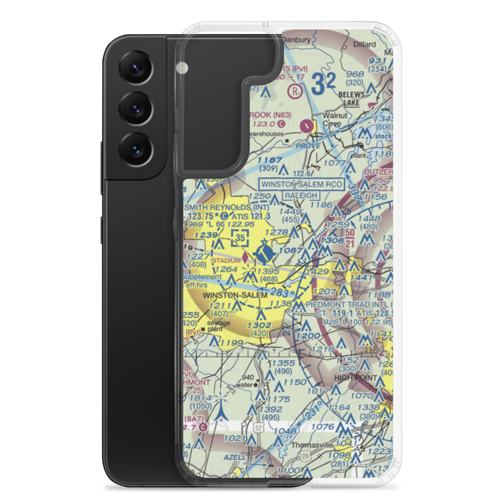 Robertson Field (NC63) VFR Sectional Samsung Case Samsung Galaxy S22 Plus model shown