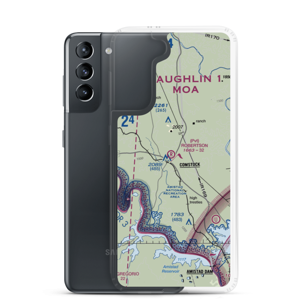 Robertson Ranch Airport (0TE0) VFR Sectional Samsung Case Samsung Galaxy S21 model shown