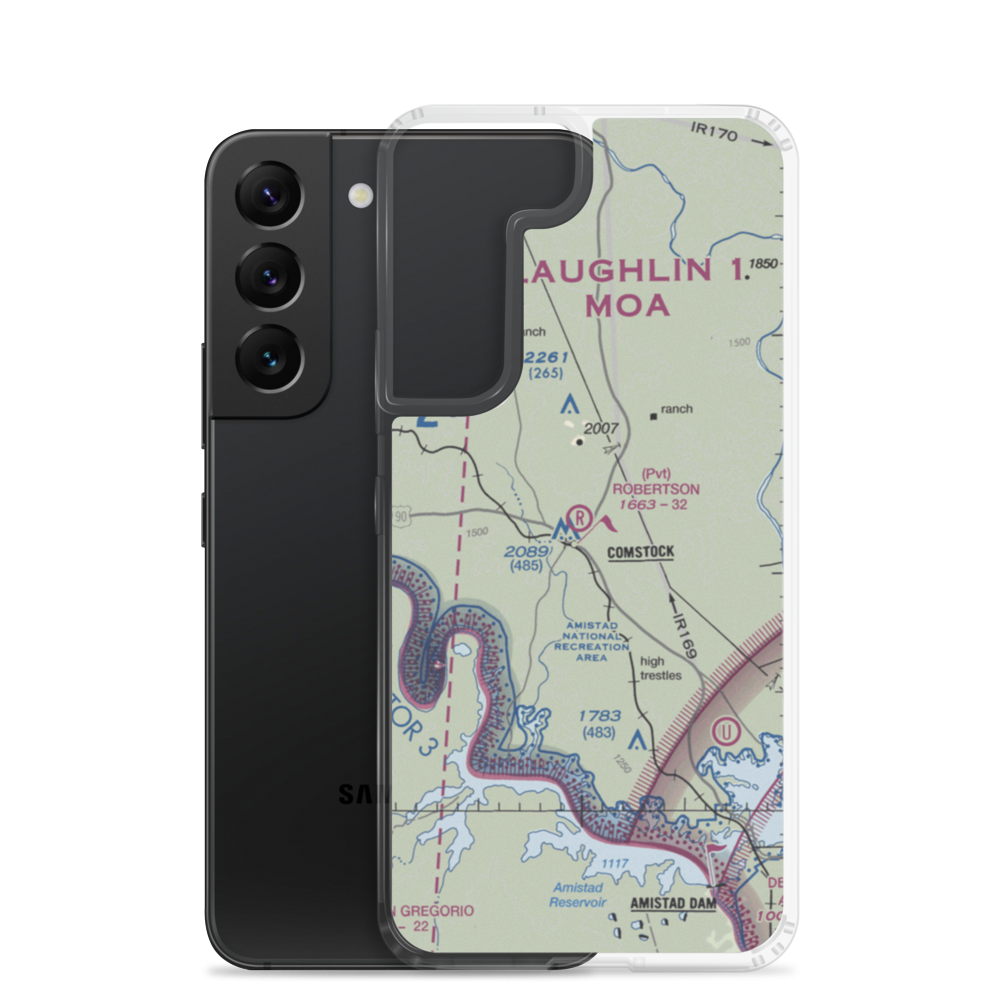 Robertson Ranch Airport (0TE0) VFR Sectional Samsung Case Samsung Galaxy S22 model shown