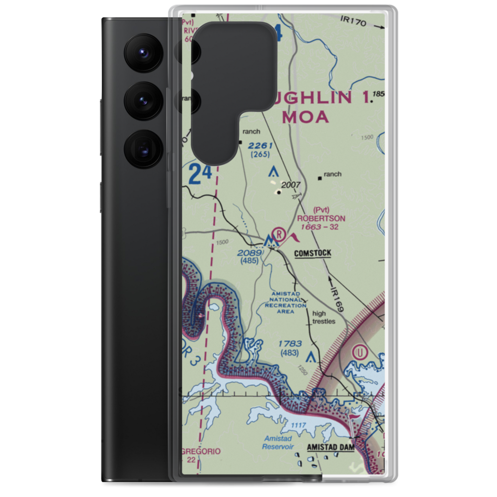 Robertson Ranch Airport (0TE0) VFR Sectional Samsung Case Samsung Galaxy S22 Ultra model shown