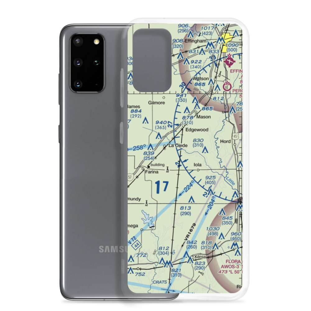 Robertson's Roost Airport (8IL6) VFR Sectional Samsung Case Samsung Galaxy S20 Plus model shown