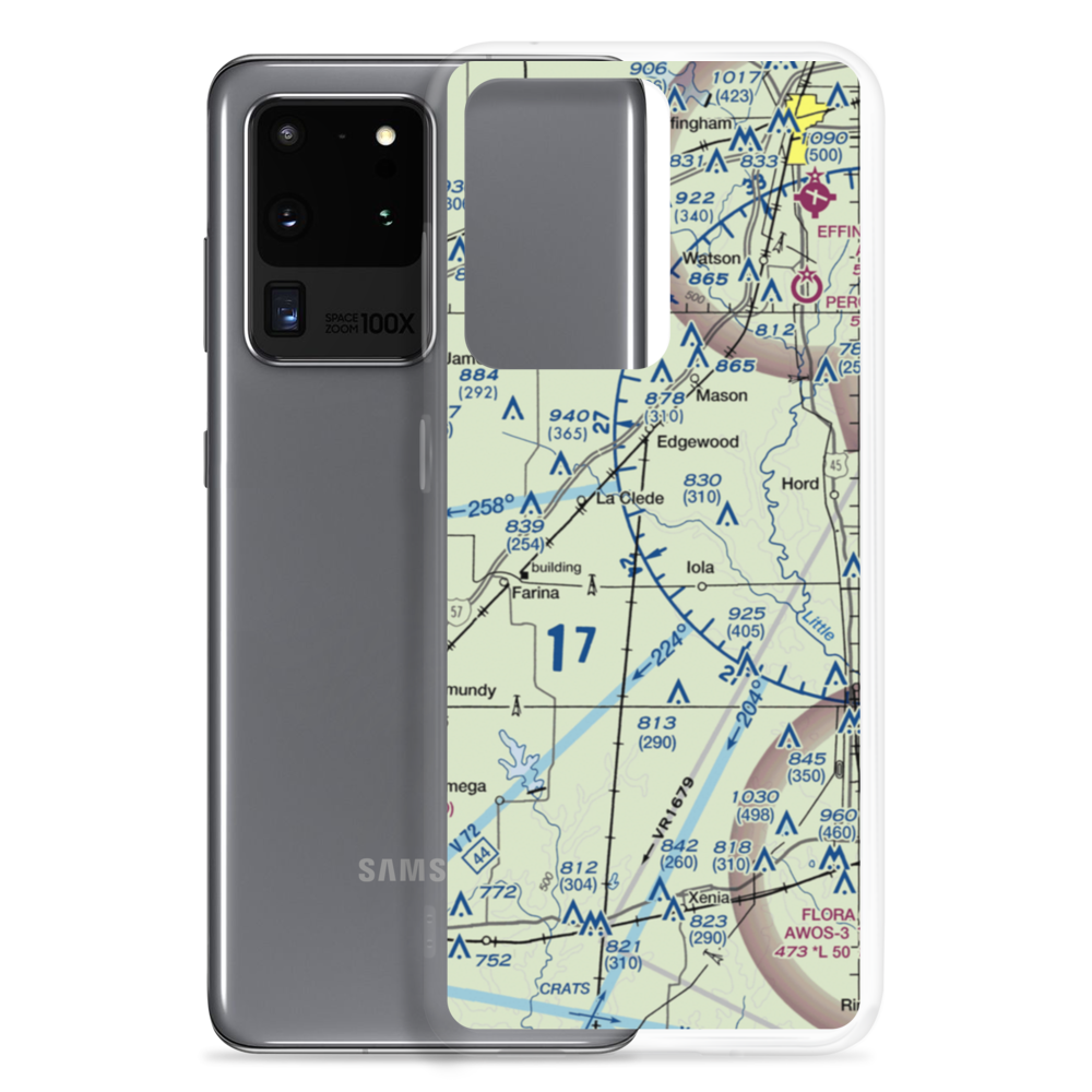 Robertson's Roost Airport (8IL6) VFR Sectional Samsung Case Samsung Galaxy S20 Ultra model shown