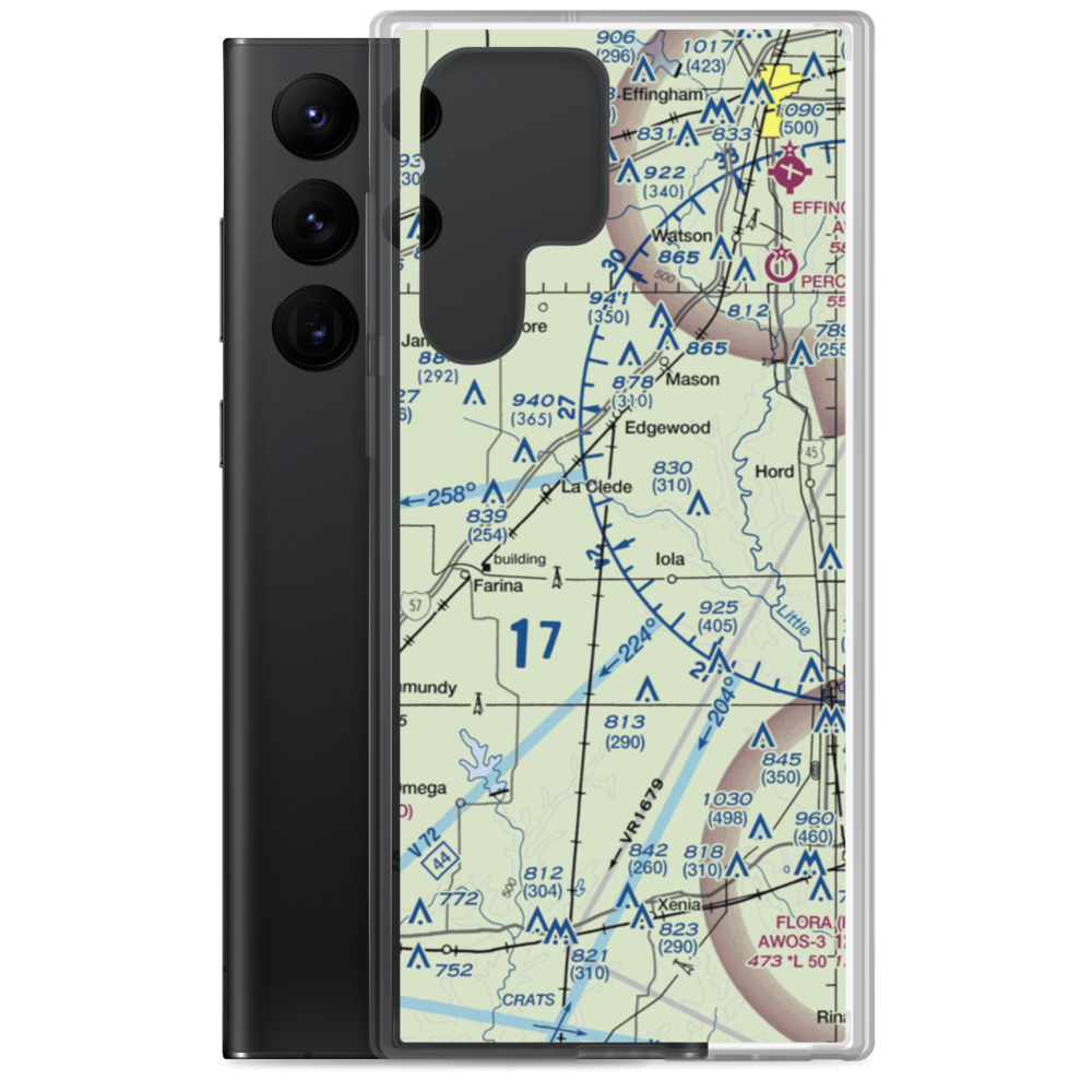 Robertson's Roost Airport (8IL6) VFR Sectional Samsung Case Samsung Galaxy S22 Ultra model shown