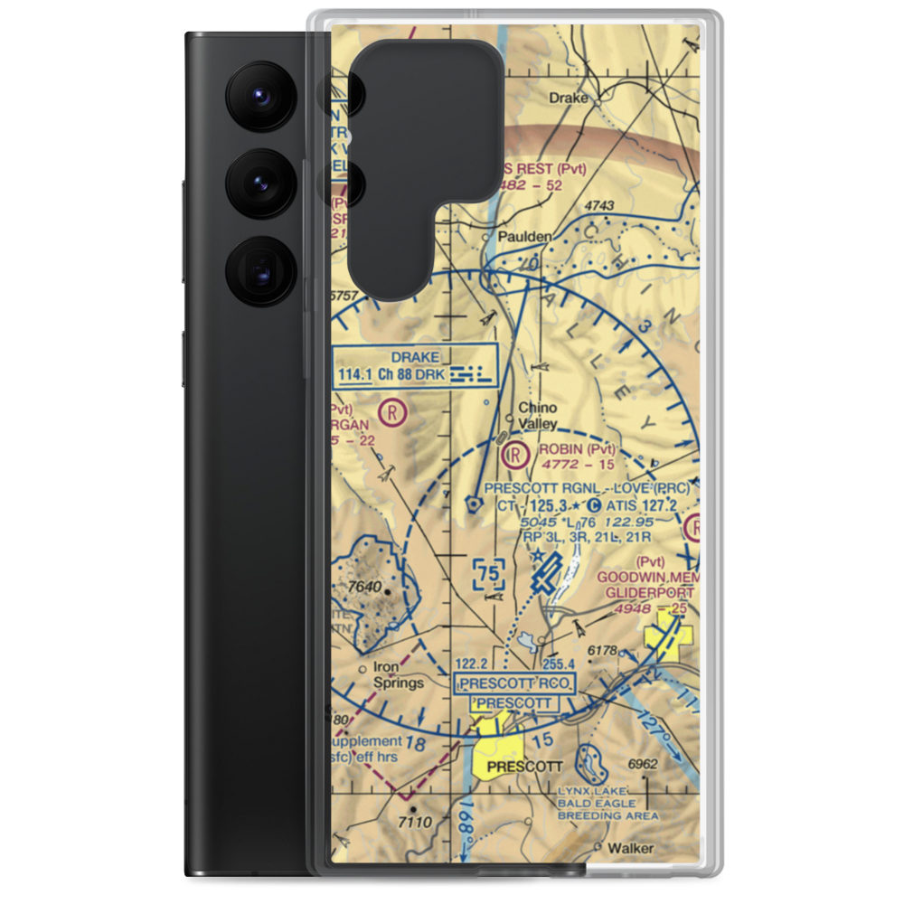 Robin STOLport (59AZ) VFR Sectional Samsung Case Samsung Galaxy S22 Ultra model shown