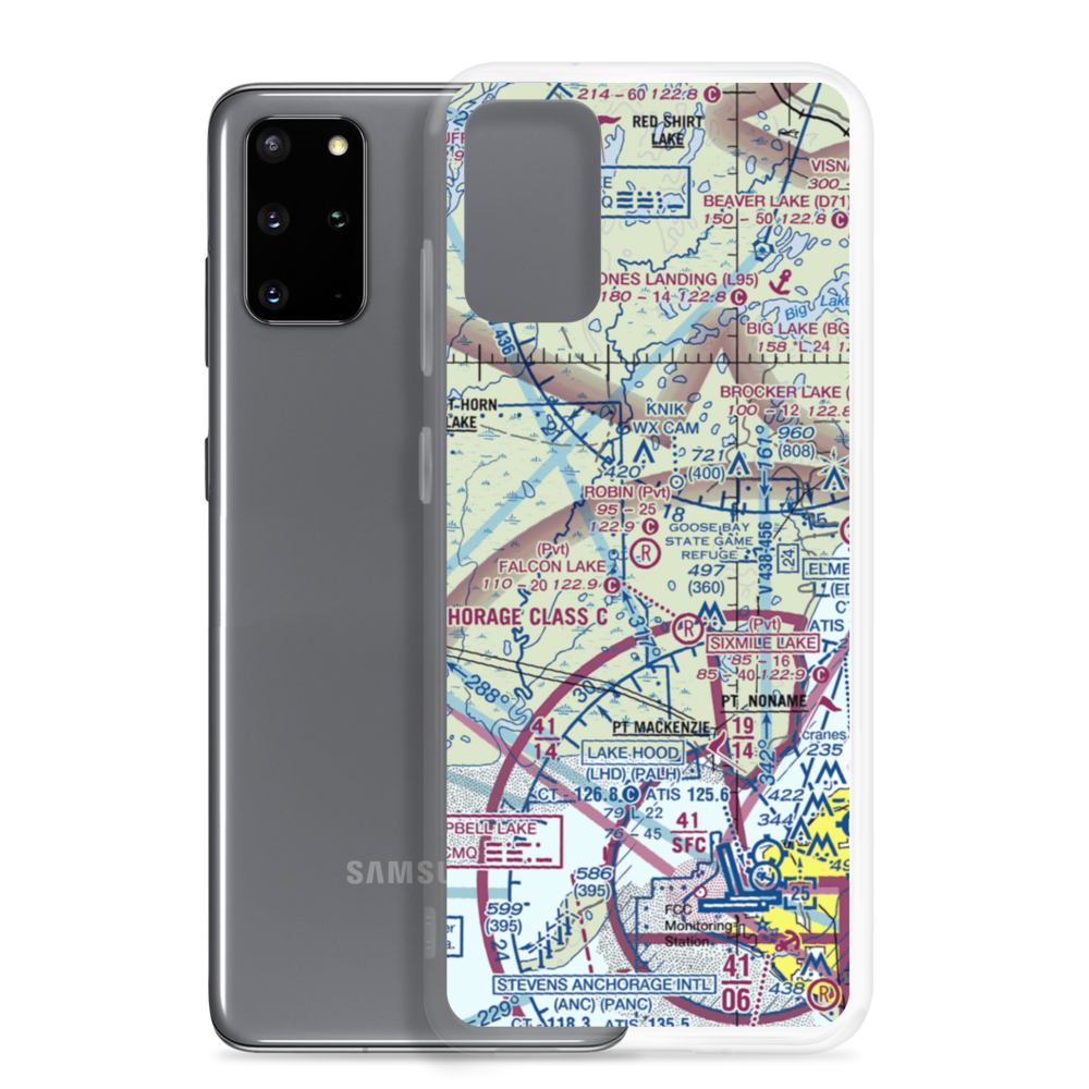 Robin'S Landing (50AK) VFR Sectional Samsung Case Samsung Galaxy S20 Plus model shown