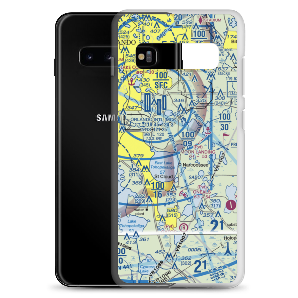 Robinestte Seaplane Base (FA78) VFR Sectional Samsung Case Samsung Galaxy S10+ model shown
