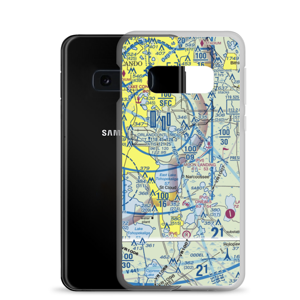 Robinestte Seaplane Base (FA78) VFR Sectional Samsung Case Samsung Galaxy S10e model shown