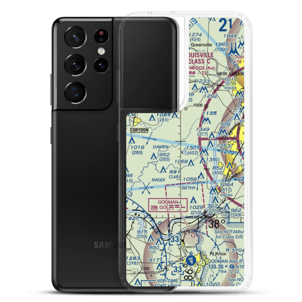 Robinson Airpark (1IN4) VFR Sectional Samsung Case Samsung Galaxy S21 Ultra model shown