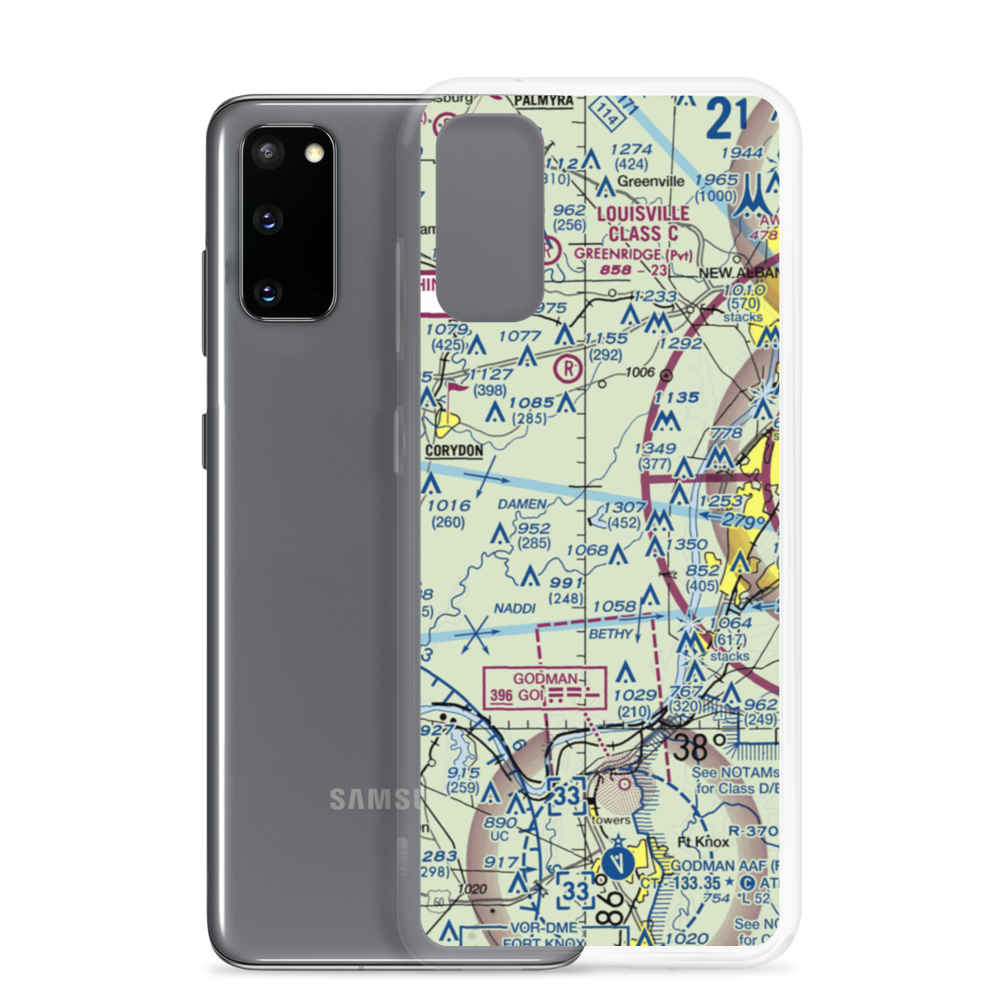 Robinson Airpark (1IN4) VFR Sectional Samsung Case Samsung Galaxy S20 model shown