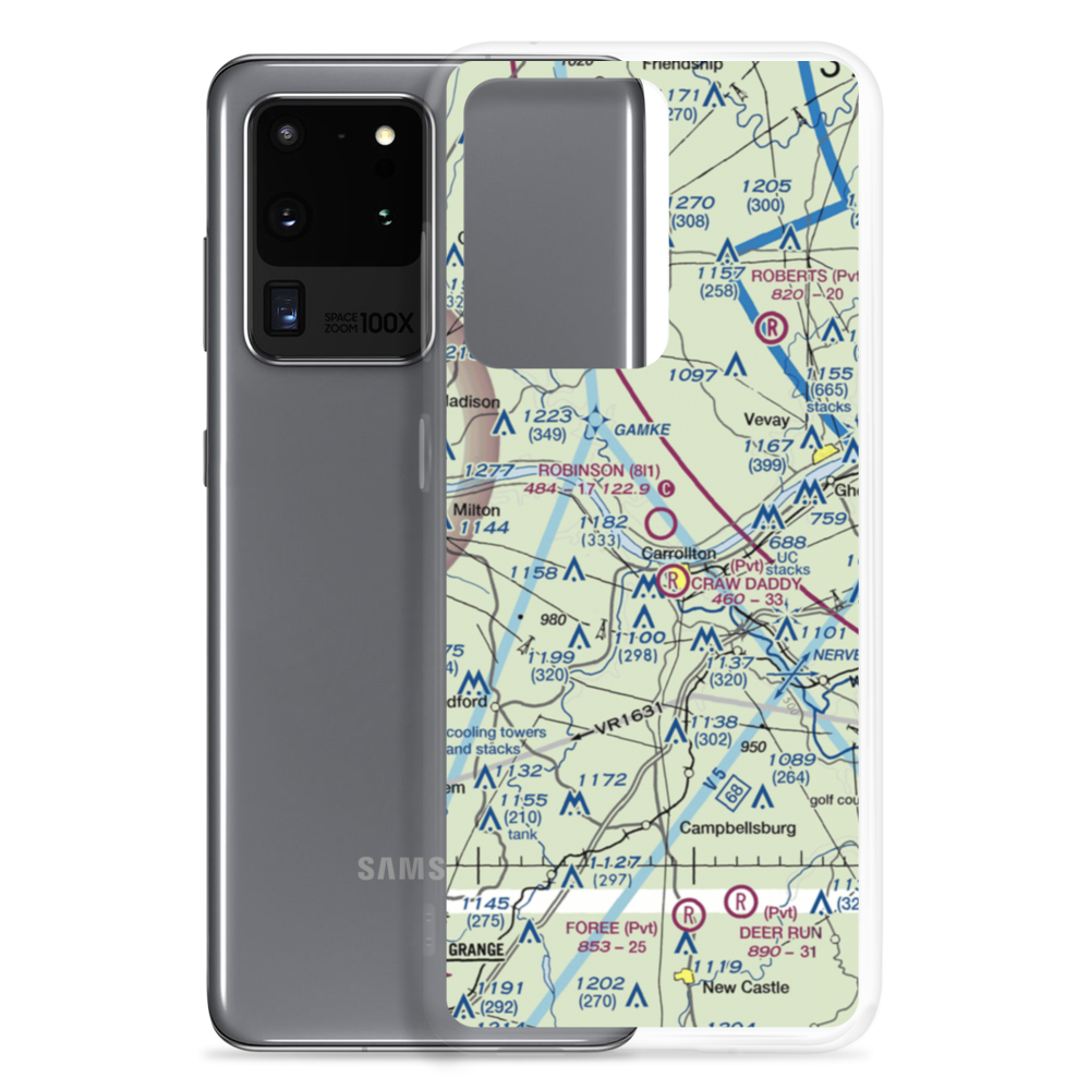Robinson Airport (8I1) VFR Sectional Samsung Case Samsung Galaxy S20 Ultra model shown
