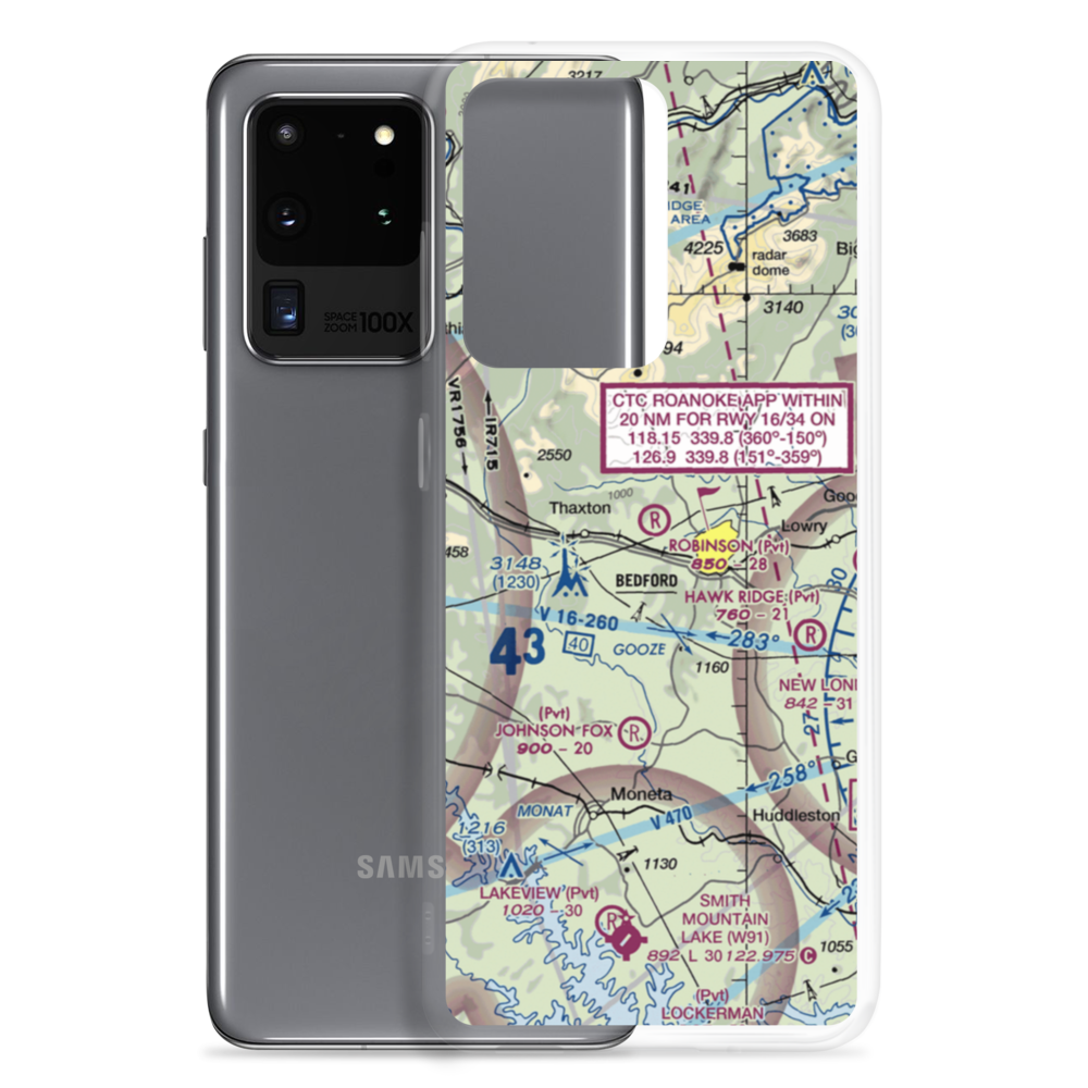 Robinson Airport (VG25) VFR Sectional Samsung Case Samsung Galaxy S20 Ultra model shown