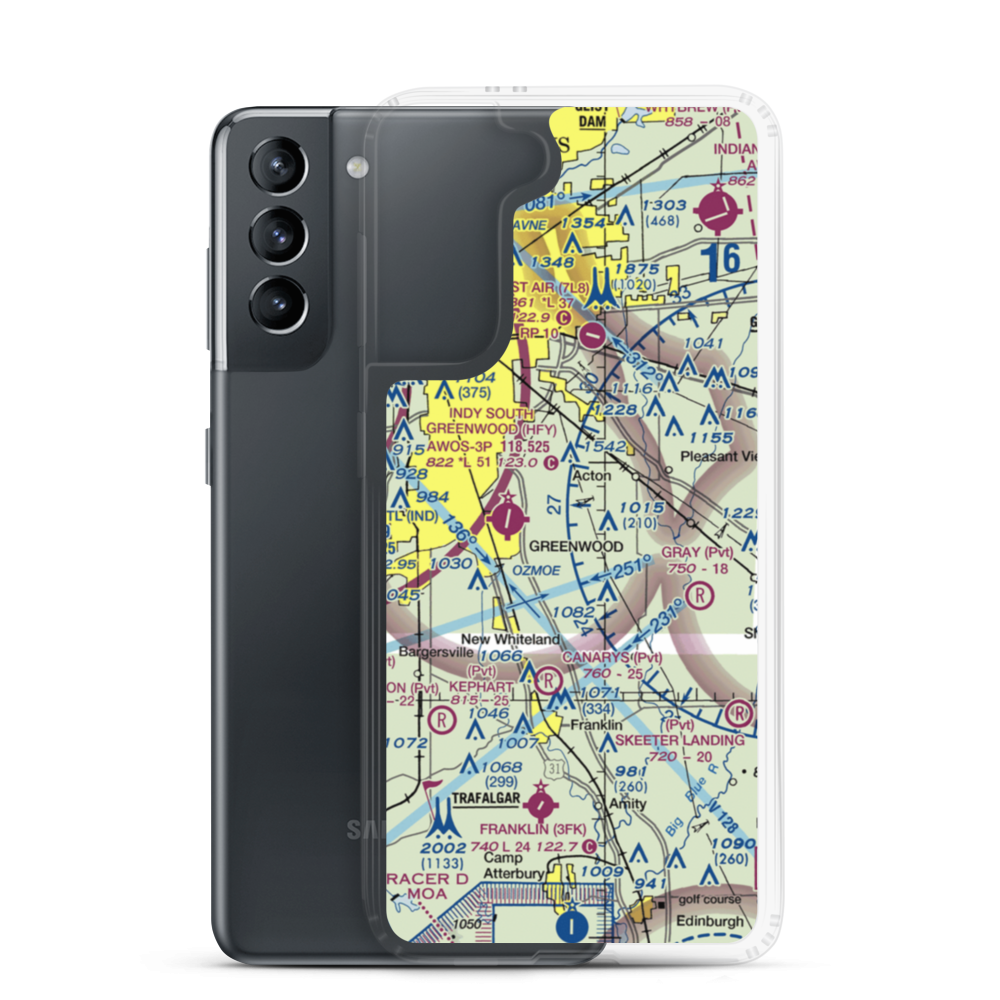 Robinson Field (8IN2) VFR Sectional Samsung Case Samsung Galaxy S21 model shown