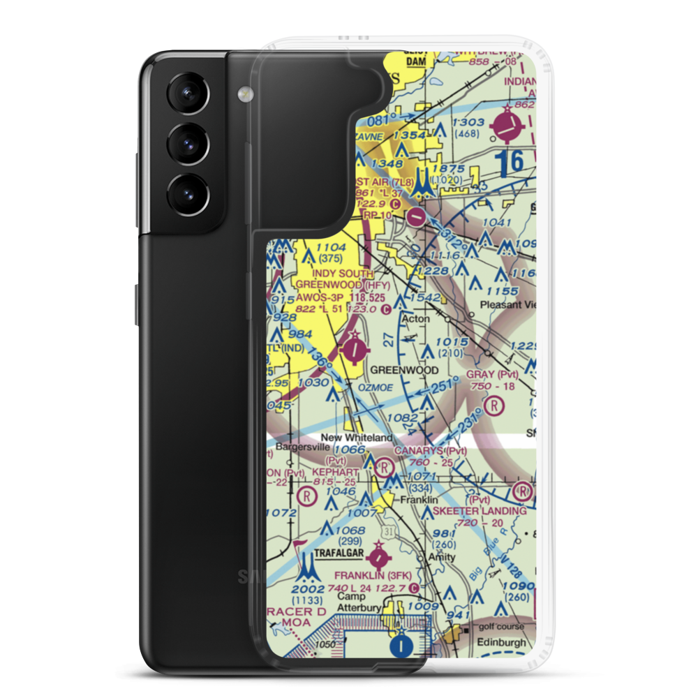 Robinson Field (8IN2) VFR Sectional Samsung Case Samsung Galaxy S21 Plus model shown