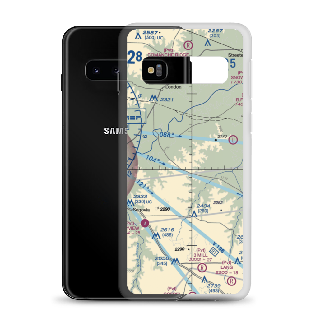 Robinson Ranch Airport (52TE) VFR Sectional Samsung Case Samsung Galaxy S10 model shown