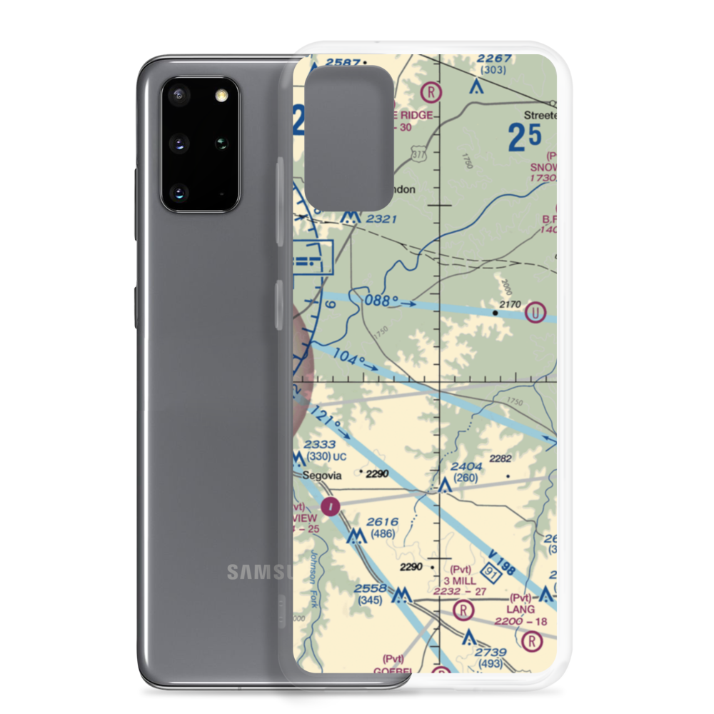 Robinson Ranch Airport (52TE) VFR Sectional Samsung Case Samsung Galaxy S20 Plus model shown