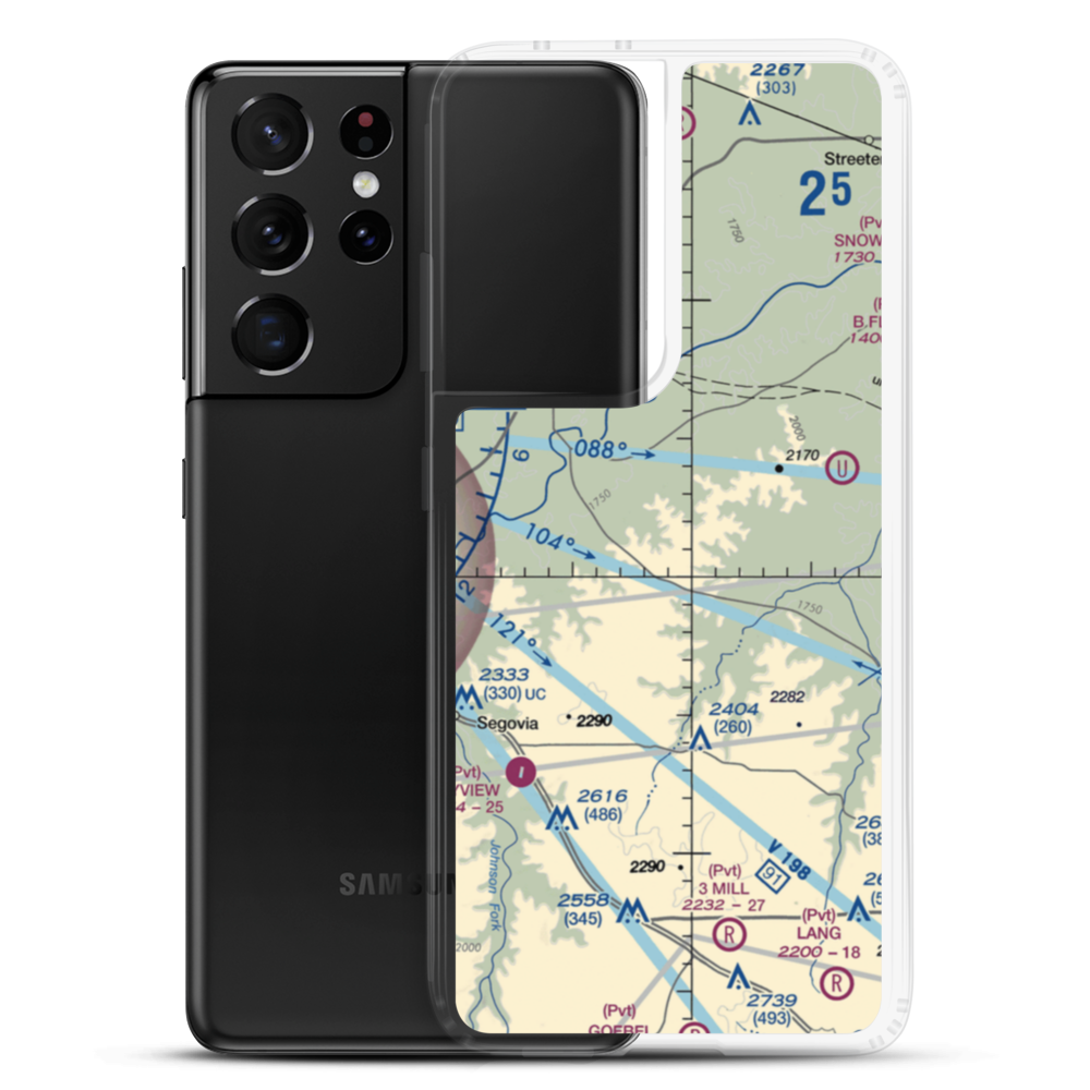 Robinson Ranch Airport (52TE) VFR Sectional Samsung Case Samsung Galaxy S21 Ultra model shown